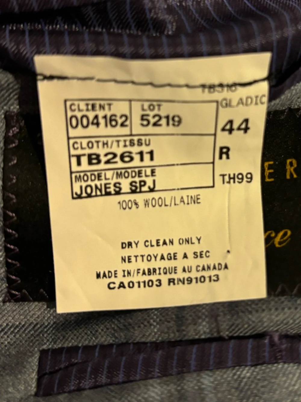 Ted Baker London Endurance 100% Wool size 44R